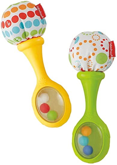 Rattle 'n Rock Maracas, Green/Yellow